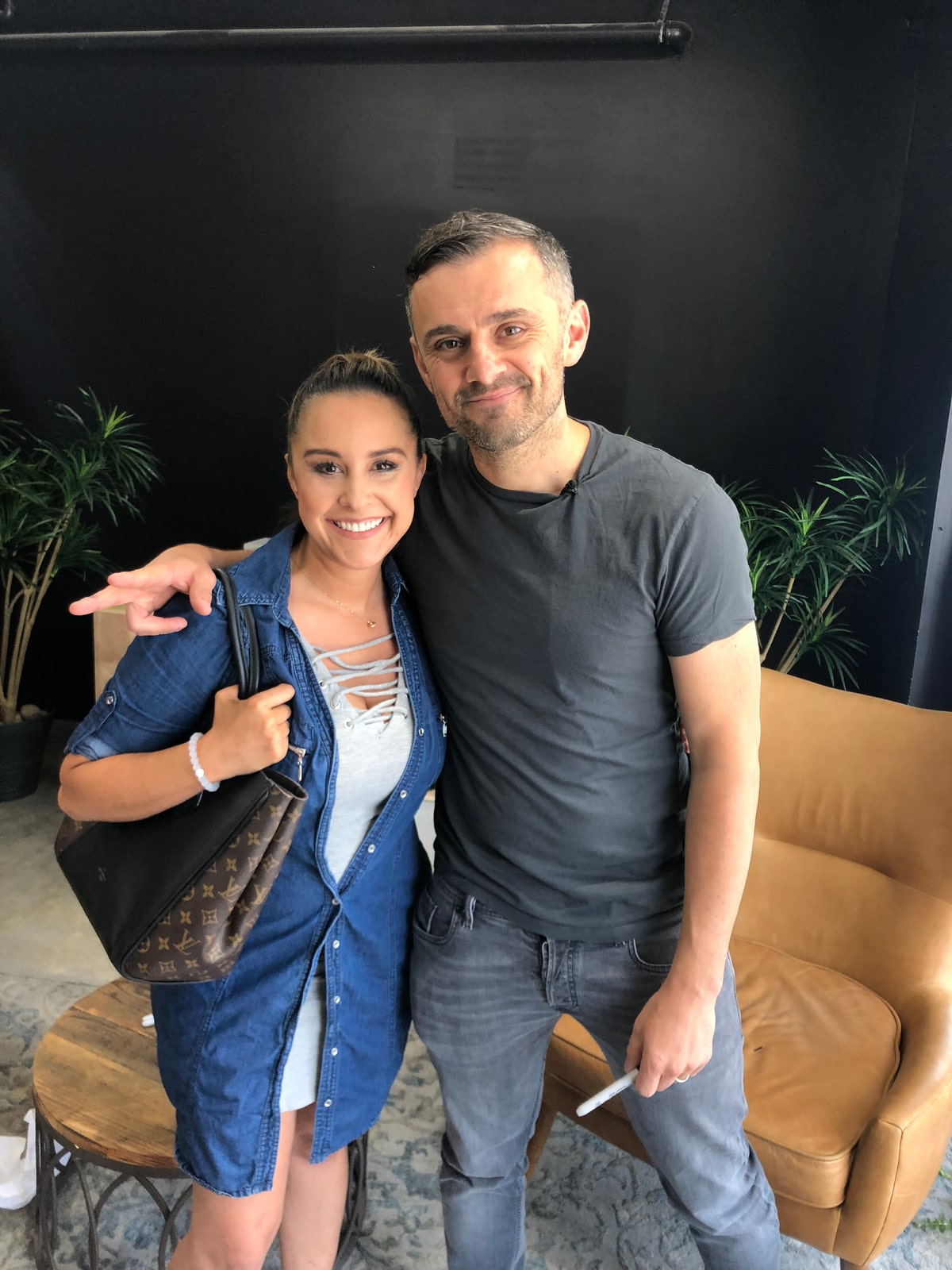 Ariadna Jacob pictured with Gary Vaynerchuk