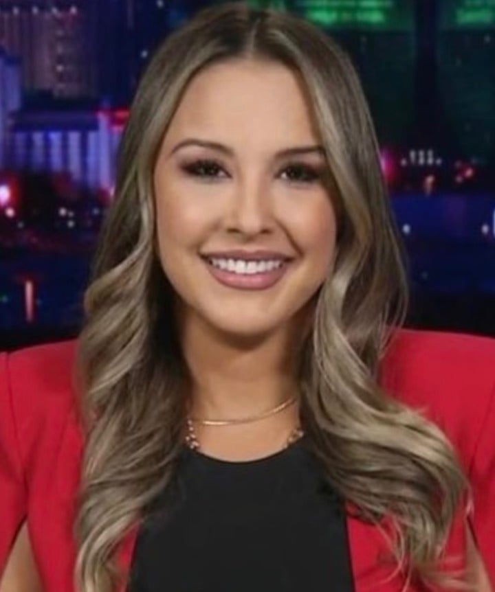 Ariadna Jacob in a television interview